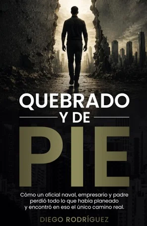 Tapa del libro Quebrado y de Pie, de Diego Rodríguez